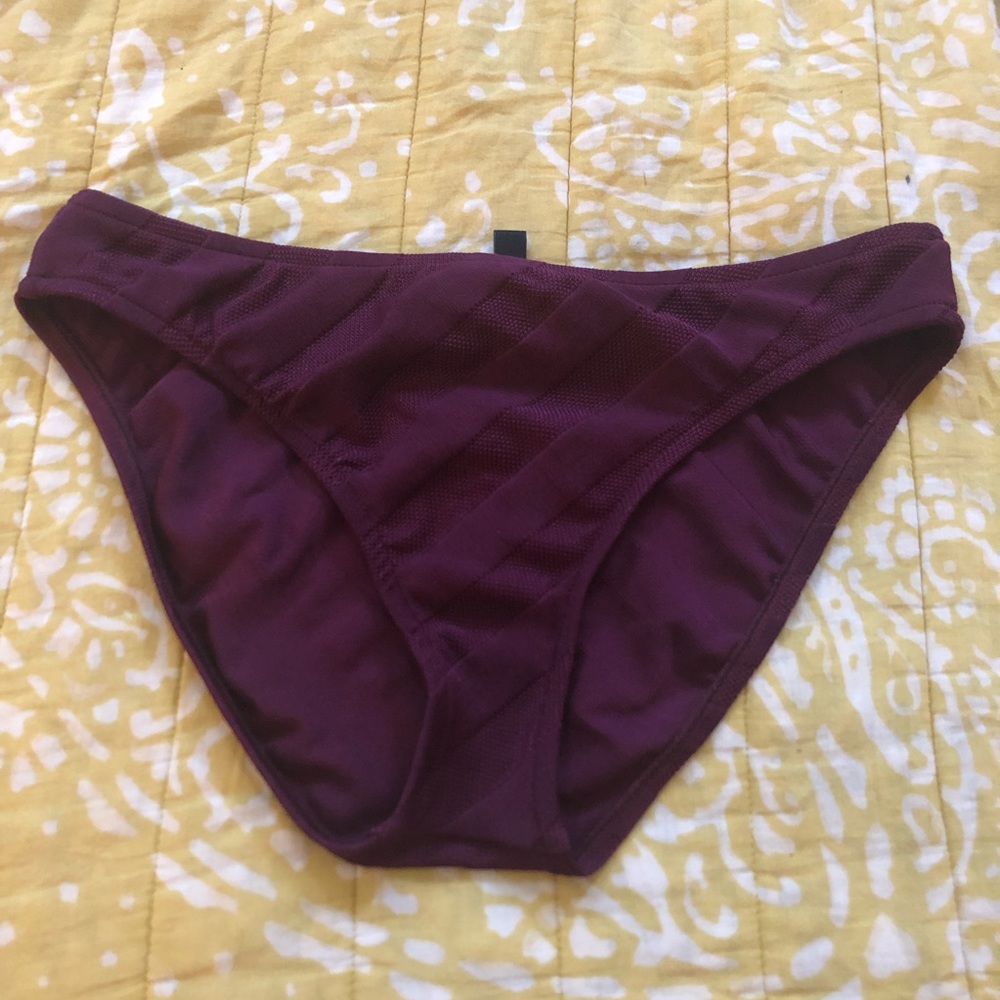 Maroon Kenneth Cole Bikini Bottoms